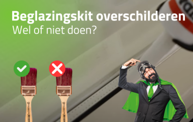 Beglazingskit overschilderen, wel of niet doen?