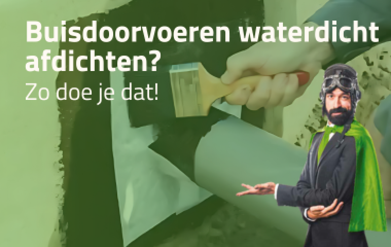 Dit is hoe je buisdoorvoeren waterdicht af kunt dichten!